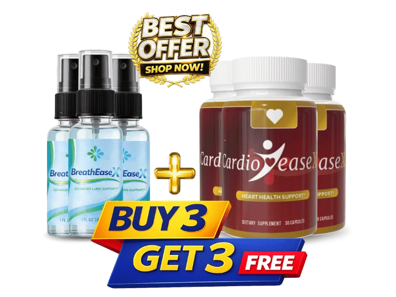 CardioEaseX cardiovascular supplement bottles